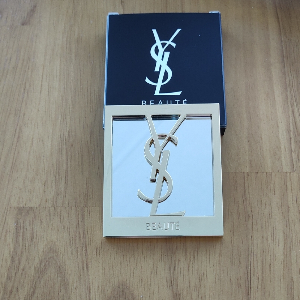 YSL Beauté Gold Compact Mirror